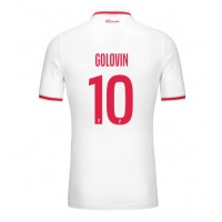 Fotballdrakt Herre AS Monaco Aleksandr Golovin #10 Hjemmedrakt 2024-25 Kortermet